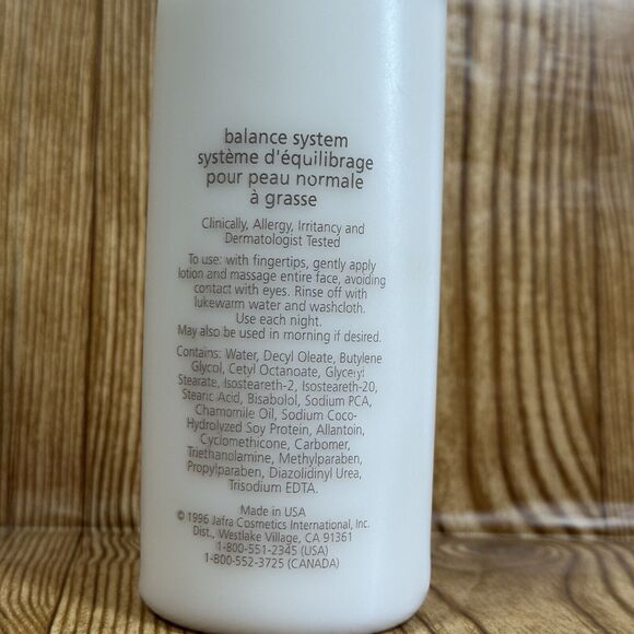 JAFRA Cleansing Lotion 8.4 fl oz & 50 ml Vintage 1996 For Normal To Oily Skin - Picture 4 of 10